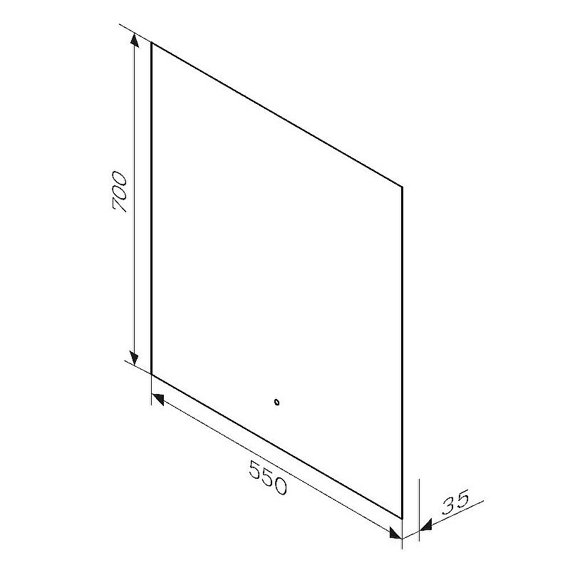 Зеркало с Led подсветкой AM.PM X-Joy M85MOX10551S 55 в ванную от интернет-магазине сантехники Sanbest