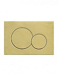 Кнопка для инсталляции Cezares STYLUS-BTN-BORO брашированное золото купить в интернет-магазине сантехники Sanbest