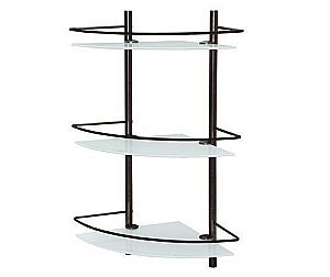 Полка стеклянная тройная WasserKRAFT Exter K-3633 купить в интернет-магазине сантехники Sanbest