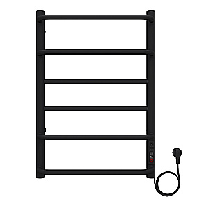 Полотенцесушитель электрический Azario MILAN П6 400х600 AZ90846B черный купить в интернет-магазине сантехники Sanbest