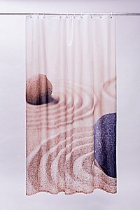 Текстильная шторка для ванной Iddis Basic Sandy 640P18Ri11 бежевая купить в интернет-магазине сантехники Sanbest