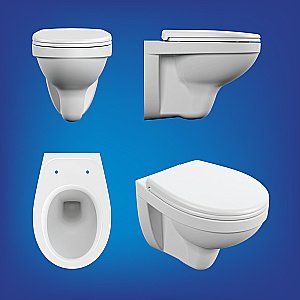 Унитаз подвесной Cersanit DELFI S-SET-DEL/Black/TPL/Cg-w с инсталляцией, с крышкой микролифт, белый/кнопка хром глянцевый купить в интернет-магазине Sanbest