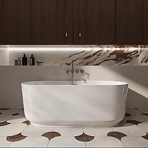 Смеситель для ванны Vincea Groove VBTW-4G1GM вороненая сталь купить в интернет-магазине сантехники Sanbest