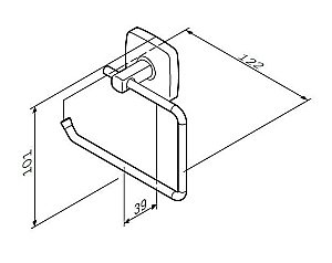 Держатель туалетной бумаги AM.PM Gem A9034100 купить в интернет-магазине сантехники Sanbest