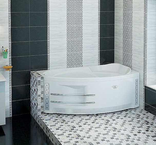 Ванна с гидромассажем Радомир София 169х99 РЕЛАКС ХРОМ белая купить в интернет-магазине Sanbest