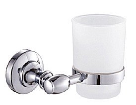 Стакан для зубных щеток CeramaLux Bianco 52002 хром купить в интернет-магазине сантехники Sanbest