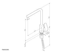 Смеситель для кухни AM.PM LIKE F8005011 купить в интернет-магазине сантехники Sanbest