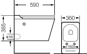 Унитаз подвесной Grossman GR-5501impuls с крышкой микролифт купить в интернет-магазине Sanbest