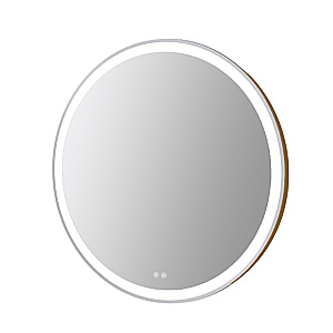 Зеркало с подсветкой Azario Юлия АZ-LED013325 80х80 золотой матовый в ванную от интернет-магазине сантехники Sanbest