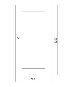 Зеркало MIXLINE Венге 525433 60 в ванную от интернет-магазине сантехники Sanbest