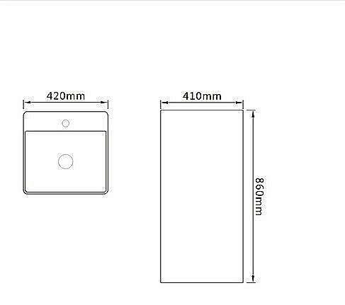 Раковина напольная SantiLine 42 SL-4005MB черная матовая купить в интернет-магазине Sanbest