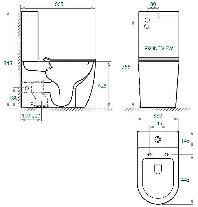 Унитаз напольный Koller Pool ROUND RN-0665-RC безободковый, с крышкой микролифт, с бачком купить в интернет-магазине Sanbest