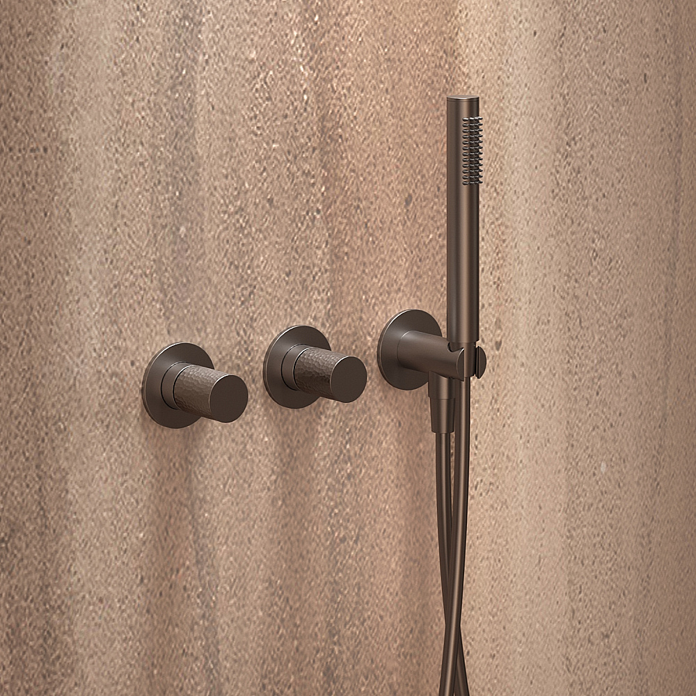 Душевая система Vincea Aura VSFW-6AU1GM вороненая сталь купить в интернет-магазине сантехники Sanbest