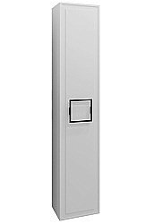 Пенал LA FENICE Cubo Bianco 30 белый/ручка черная для ванной в интернет-магазине сантехники Sanbest