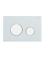 Кнопка для инсталляции Cezares LUX-GB-BIO-C белая глянцевая, белая матовая купить в интернет-магазине сантехники Sanbest