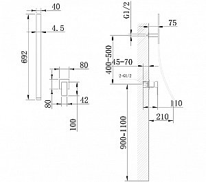 Смеситель для раковины Abber DAHEIM AF8209 хром купить в интернет-магазине сантехники Sanbest