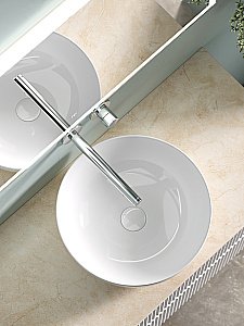 Тумба с раковиной Sancos SNOB R 100 со столешницей, белая матовый для ванной в интернет-магазине Sanbest