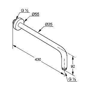 Держатель верхнего душа Kludi A-QA 6651453-00 белый матовый купить в интернет-магазине сантехники Sanbest