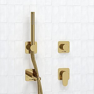 Смеситель для ванны WasserKRAFT Neckar SET2854 золото купить в интернет-магазине сантехники Sanbest