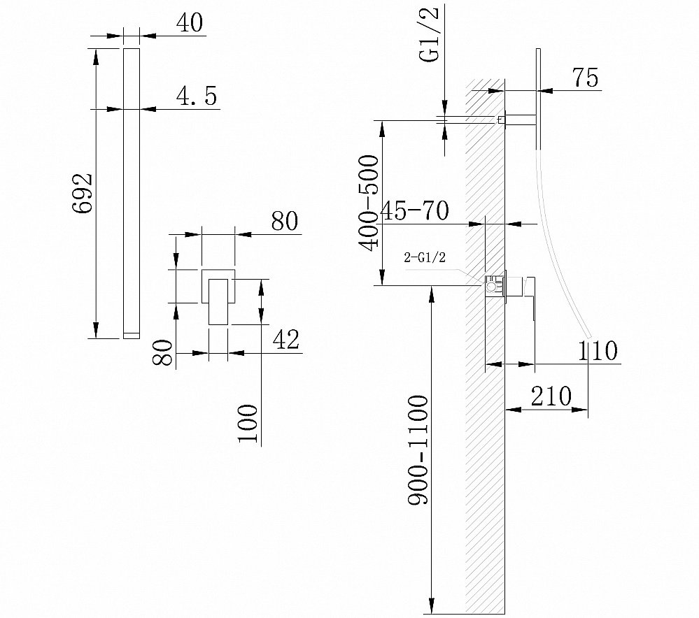 Смеситель для раковины Abber DAHEIM AF8209 хром купить в интернет-магазине сантехники Sanbest