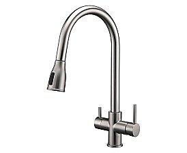 Смеситель для кухни Paulmark Lange La214212-BS брашированная сталь купить в интернет-магазине сантехники Sanbest