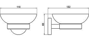 Мыльница Aquatek Бетта AQ4603MB черная матовая купить в интернет-магазине сантехники Sanbest