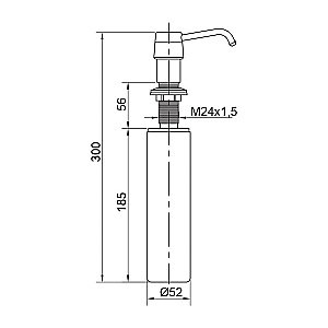Диспенсер для жидкого мыла Veragio Sbortis VR.SBR-8441.BR купить в интернет-магазине сантехники Sanbest
