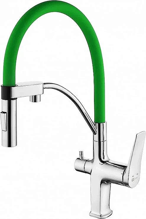 Смеситель для кухни Lemark Comfort LM3074C-Green купить в интернет-магазине сантехники Sanbest