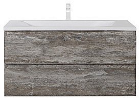 Тумба с раковиной Cezares Molveno 100 Legno Grigio для ванной в интернет-магазине Sanbest