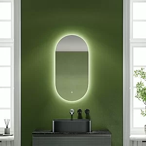 Зеркало Sancos Oval OV45C зеркальное в ванную от интернет-магазине сантехники Sanbest