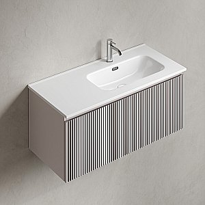 Тумба с раковиной Sancos Snob R 1.0 SNR1.0100LSM/SNR1.0100RSM Doha Soft для ванной в интернет-магазине Sanbest