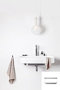 Раковина подвесная Ravak YARD 80 белая/консоль белая купить в интернет-магазине Sanbest