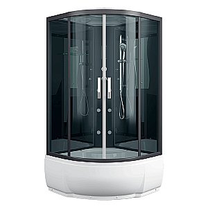 Душевая кабина Alex Baitler 90х90 ER5709TP-C24-RUS стекло тонированное/профиль черный матовый купить в интернет-магазине Sanbest