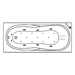 Ванна акриловая Excellent Sekwana ULTRA NANO WAEX.SEK17.ULTRATNANO.CR 170х75 белая с гидромассажем купить в интернет-магазине Sanbest