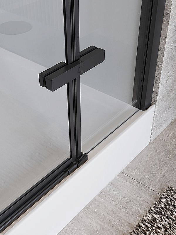 Душевая кабина BelBagno UNO-CAB-A-1-NERO 90x90 стекло прозрачное/профиль черный матовый купить в интернет-магазине Sanbest