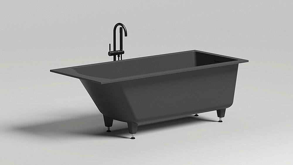 Ванна Salini Cascata Kit S-Stone 170х75 104323MF RAL матовая купить в интернет-магазине Sanbest