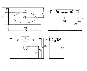 Раковина ISVEA SistemaX 101 10SX51101SV белая купить в интернет-магазине Sanbest