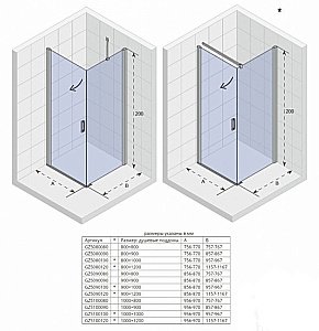 Душевой уголок Riho Novik Z201 90x80 купить в интернет-магазине Sanbest