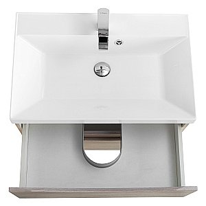 Тумба с раковиной Belbagno MARINO 65 подвесная Rovere Grigio для ванной в интернет-магазине Sanbest