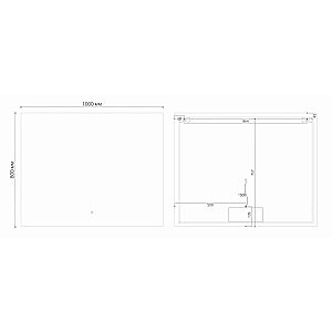 Зеркало Grossman PRAGMA-норма 100 в ванную от интернет-магазине сантехники Sanbest