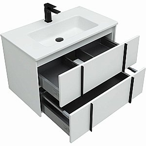 Тумба с раковиной Allen Brau Reality 80 1.32005.WM белый матовый для ванной в интернет-магазине Sanbest