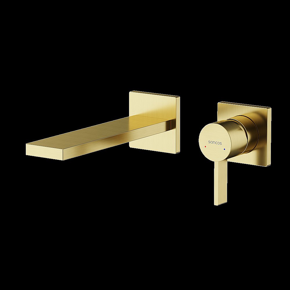 Смеситель для раковины Sancos Linn SC9021BG брашированное золото купить в интернет-магазине сантехники Sanbest