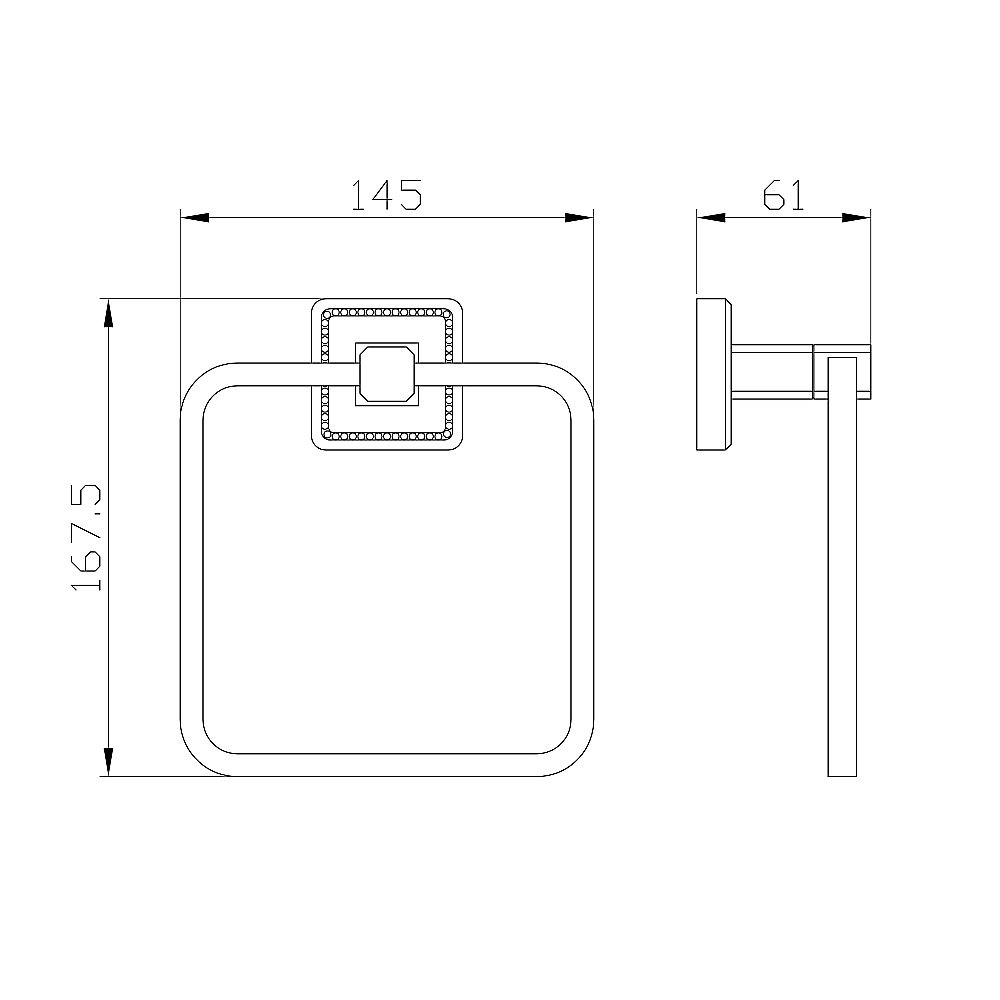 Кольцо для полотенец WONZON & WOGHAND ROMA WW-7213 бронза купить в интернет-магазине сантехники Sanbest