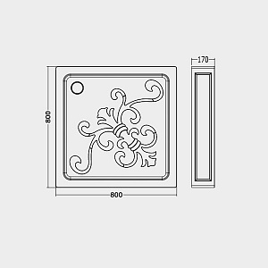 Душевой поддон Devon&Devon Arabesque 80x80 купить в интернет-магазине Sanbest