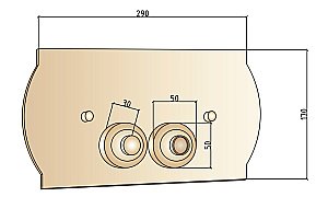 Кнопка смыва Boheme Bronze 651 купить в интернет-магазине сантехники Sanbest