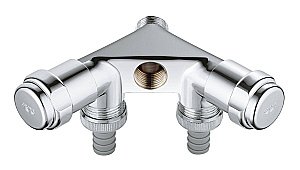 Двойной вентиль Grohe Eggeman 41020000 купить в интернет-магазине сантехники Sanbest