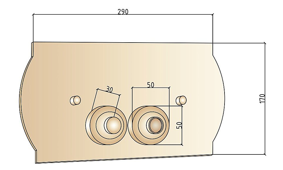 Кнопка смыва Boheme Bronze 651 купить в интернет-магазине сантехники Sanbest