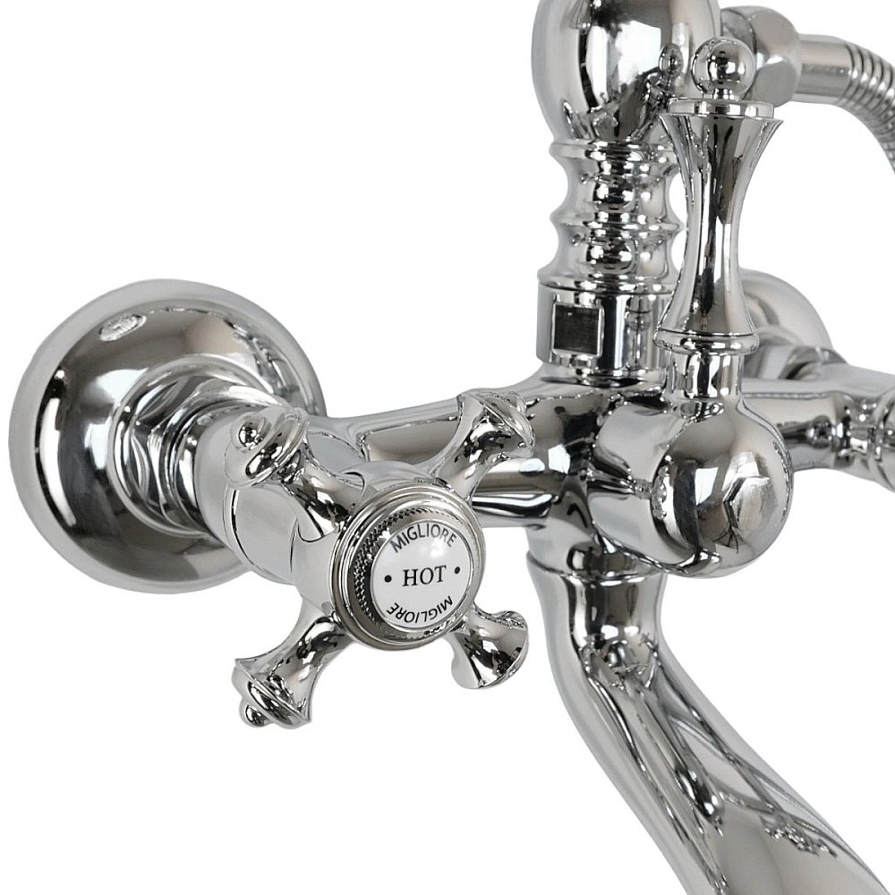 Смеситель для ванны Migliore PRESTIGE 32448 хром купить в интернет-магазине сантехники Sanbest
