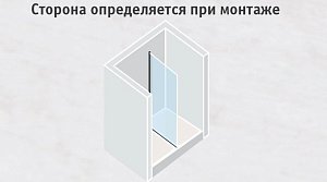 Душевое ограждение Vegas-Glass EAF 116х190 стекло шиншилла/профиль золото купить в интернет-магазине Sanbest