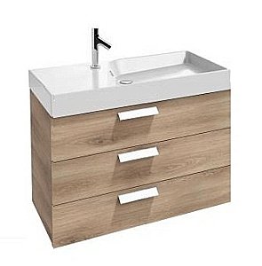 Тумба с раковиной Jacob Delafon RYTHMIK 100 EB1310-E70+EXN112-00 арлингтонский дуб для ванной в интернет-магазине Sanbest